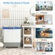 Portable 22lbs washing machine in blue with twin tub design, perfect for apartments and travel use.