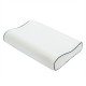 Orthopedic contour memory foam sleep pillow with ergonomic curves for neck support and pain relief, suitable for all.