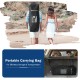 Portable carrying bag for inflatable stand-up paddle board, designed for effortless storage and transportation.