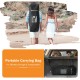 Inflatable stand-up paddle board with portable carrying bag, ideal for water activities like surfing and yoga.