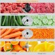 Multi-purpose blades for the 8 Cup Food Processor, including slicing, shredding, and juicing functions for versatile.