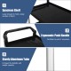 3-shelf utility service cart with aluminum frame, ergonomic push handle, and spacious shelf for easy transport and.