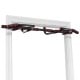 Multi-purpose pull-up bar for doorway use, made of sturdy iron, supports up to 300 lbs, with ergonomic foam grips.