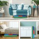 Colorful 58-inch baby folding activity floor mat made of non-toxic PU and EPE, perfect for toddlers' playtime and.