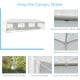 10x30 feet canopy tent with reinforced connections and removable sidewalls, ideal for outdoor parties and weddings.