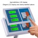 Digital floor platform scale with high-definition LCD display, stainless steel platform, ideal for postal and.