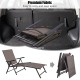 Folding adjustable outdoor patio pool chaise lounge with durable steel frame and Textilene, perfect for easy storage.