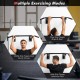 Wall-mounted multi-grip pull-up bar with foam handgrips for versatile workouts, supporting up to 440lbs for home gyms.