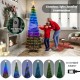 6.2 feet pop-up lighted Christmas tree with 282 RGB LED lights, featuring smart lighting and a sturdy metal frame for.
