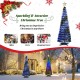 6.2 feet pop-up lighted Christmas tree with 282 RGB LED lights, perfect for festive indoor and outdoor celebrations.