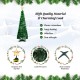 6.2 feet pop-up lighted Christmas tree with 282 RGB LED lights, featuring a star top and durable flame-retardant PVC.