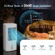 3-in-1 evaporative air cooler in white with adjustable airflow, 5L tank, and remote control for home or office use.