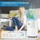Dehumidifier with digital display, 32 pints capacity, 4 modes, and 2 speeds for effective moisture control in homes.
