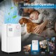 32-pint dehumidifier with digital display, designed for rooms up to 2000 sq.ft, ensuring quiet operation and easy.