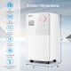 32 pints dehumidifier with digital display, 2000 sq.ft capacity, features 4 modes and 2 speeds for efficient moisture.