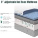 8-inch gel memory foam mattress with breathable cover and anti-slip bottom, designed for adjustable beds for optimal.