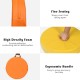 Round toddler floor cushion with ergonomic handle, high-density foam, and waterproof cover for easy portability and.
