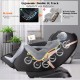 Ergonomic 3D SL-Track massage chair in black, featuring zero gravity design and advanced body scanning for full-body.