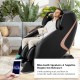 3D SL-Track full body massage chair in black with Bluetooth speakers and negative ion releaser for relaxation and.