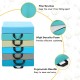 Blue toddler floor cushions with ergonomic handles, high-density foam, and waterproof cover for versatile seating.