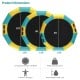 15-foot inflatable splash padded water bouncer with yellow accents, ideal for water sports and sunbathing.