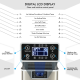 Digital LCD display of the Electric Portable Countertop Ice Maker, featuring control panel and indicators for easy.