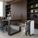 Portable evaporative air cooler with filter knob, 3-in-1 function for home or office, featuring caster wheels for easy.