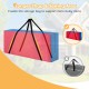Carrying bag for 4-to-Score Giant Game Set in red and blue, featuring durable zipper and ergonomic shoulder straps.