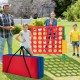 Carrying bag for 4-to-Score Giant Game Set, made of durable Oxford cloth, featuring ergonomic handles for easy.