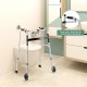 Height adjustable rollator walker with a widened seat cushion, easy-grip handrail, and 5" wear-resistant wheels for.