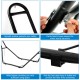 Heavy-duty steel hammock frame with adjustable chains and s-hooks, suitable for indoor and outdoor use.