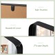 Detail of the rectangular wall mount bathroom mirror showing the rounded corner and 2" frame depth for safe fixation.