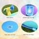 Water cannon and sprinkler features of the Inflatable Water Park Mighty Bounce House with Pool for summer fun.