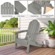 Foldable gray patio chair with ergonomic backrest, wide armrests, and built-in cup holder for outdoor relaxation.