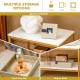 Nesting coffee table set featuring a white 2-tier design with a smooth surface and heavy-duty steel frame for living.