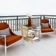 Nesting coffee table set featuring a 2-tier design and tray top, ideal for living room storage and display.