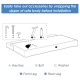 Hex key, bolt, and washer accessories for the 3-seat convertible sofa bed installation with zipper feature.