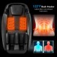 Electric zero gravity massage chair with back heater, featuring 53" SL track and 28 airbags for full body relaxation.