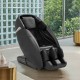 Electric zero gravity massage chair in black, showcasing the adjustable calf part and its sleek ergonomic design for.