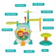 Electric kids drum set with microphone, stool, and cymbal, featuring 4 play modes and safe ABS material for creative.