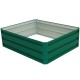 40-inch by 32-inch green metal raised garden bed for planting vegetables and flowers, suitable for outdoor use.