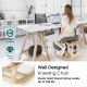 Ergonomic kneeling chair with solid wood frame, gray elastic cushion, designed for upright posture and stability.