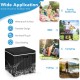10-gallon black storage cooler with removable lid, waterproof PP material, ideal for BBQs, camping, and outdoor.