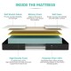 8-inch queen size memory foam mattress layers showing soft stretch fabric, memory foam, and high-density foam for.