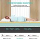 8-inch queen size memory foam mattress with breathable cover, designed for medium firmness and pressure relief.
