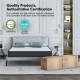 Queen size 8-inch breathable memory foam mattress in a box with multi-layer foam for pressure relief and comfort.