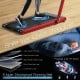 2-in-1 folding treadmill with 5-layer shockproof running belt and dual LED display for safe, noiseless workouts.
