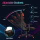 Gaming Chair Adjustable Swivel Computer Chair with Dynamic LED Lights - Gallery View 9 of 12