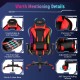 Ergonomic gaming chair with dynamic RGB LED lights, adjustable lumbar support, and thick padded cushions for ultimate.