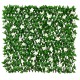 Artificial ivy privacy screen fence panel with realistic white flowers, easily expandable for customized decorative.